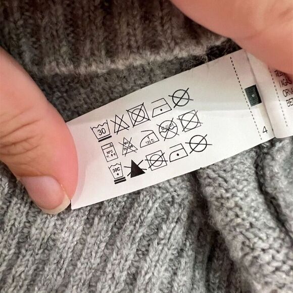 Pacific Republic Women's Gray Bow Knit Pullover Sweater Size L - Picture 5 of 6